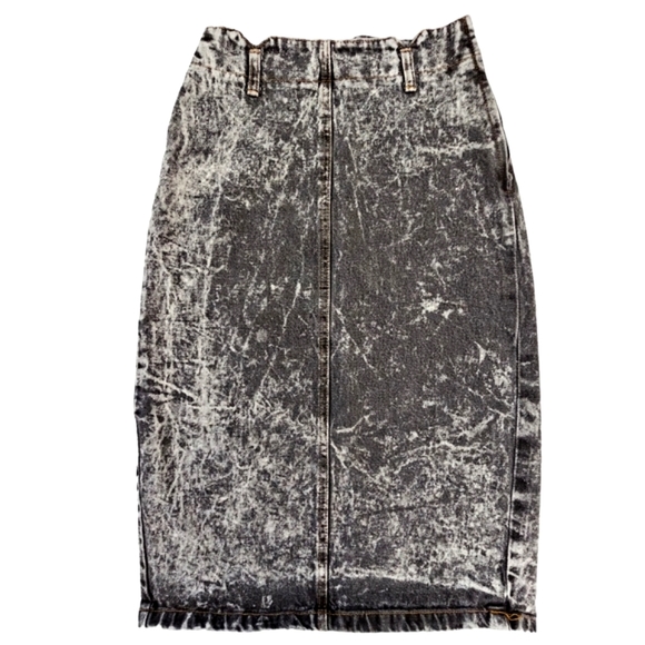BONGO | Skirts | Vintage 8s Bongo Acid Wash Highwaisted Black Denim ...